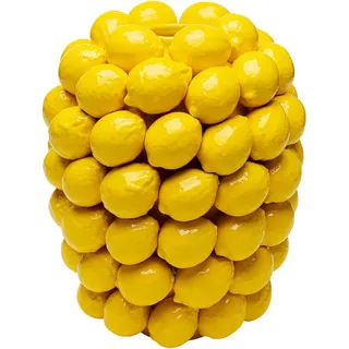Kare Bodenvase KARE, Gelb, B:28cm H:40cm T:28cm, Vasen,