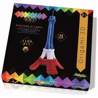 Origami 3D Eiffelturm franz. Fahne 1100 Teile