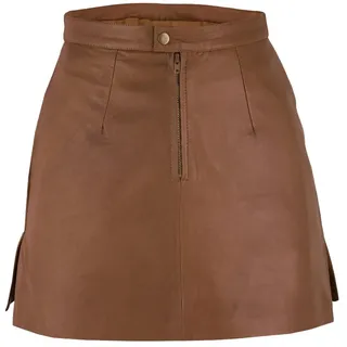 German Wear Lederrock Trend451R Mini Mini Lederrock echtes Leder schwarz 38