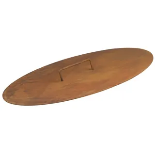 BBQ-Toro Feuerschale Feuerschalen Deckel für Ø 70 cm Feuerschalen, Rostoptik, Abdeckung, (1-St), Hitzebeständig braun
