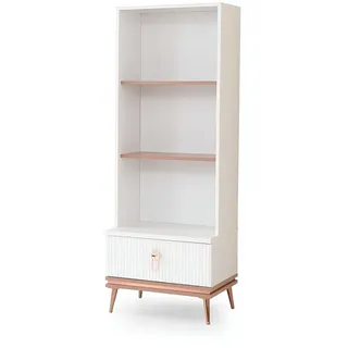 JVmoebel Bücherregal Designer Kinderschrank aus Holz für modernes Kinderzimmer, 1-tlg., Made in Europa weiß