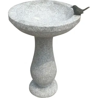Dehner Granit-Vogeltränke, Ø42/H57 cm, grau