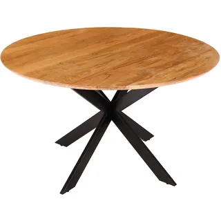Riess Ambiente Esstisch Galaxie 130cm - schwarz Natur - Akazienholz