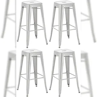 CLP Barhocker Joshua 76 cm Silber