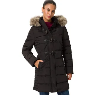 Zero Steppmantel abnehmbares Kunstfell", in Black beauty), | Gr.: 42,