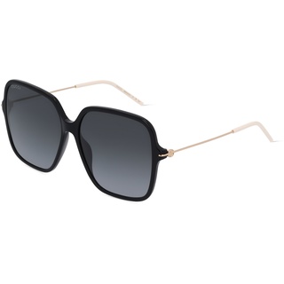 Gucci GG1267S Damen-Sonnenbrille Vollrand Eckig Kunststoff-Gestell, schwarz