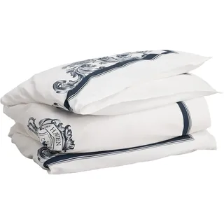 GANT Crown Paisley Design Bettdeckenbezug einzeln Farbe Marine Größe 155x220cm Baumwollbettwäsche Ornamente