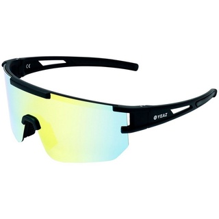 YEAZ Sportbrille SUNSPARK sport-sonnenbrille black/golden green, Guter Schutz bei optimierter Sicht gelb
