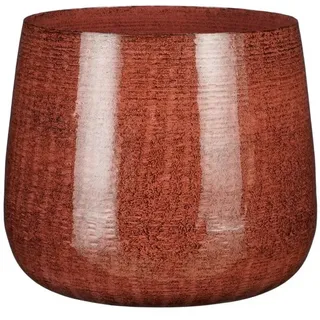 Mica Decorations Blumentopf Eisen Benson Ø 23 x 20 cm dunkel rot