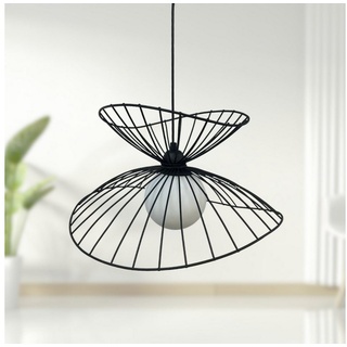 Bamyum Pendelleuchte Pendelleuchte Vertigo, Metall Schwarz 50 cm Modern Lampe, ohne Leuchtmittel schwarz