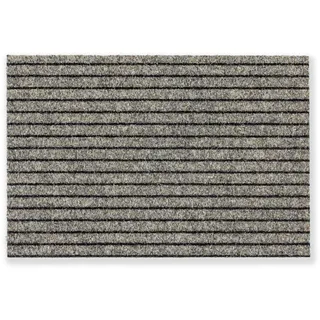 Astra Fussmatte aussen & innen - Schmutzfangmatte beige 40x60cm & 0,22cm hoch - Fußmatte für eingelassene Rahmen im Eingang - Türmatte Made in Germany