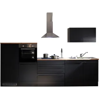BASIC by Balculina Küchenzeile Jazz 320 cm schwarz