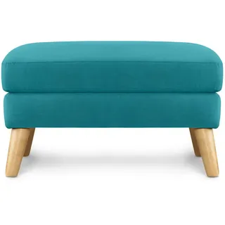 Konsimo® Sitzhocker, Türkis, Buchenholz, 65x46x80 cm, FSC 100%, Hergestellt in Europa, Wohnzimmer, Hocker, Sitzhocker