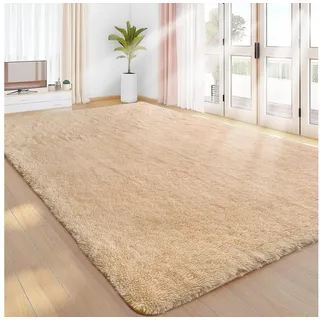 luxuskollektion Hochflor Teppich 160 x 230 cm Beige