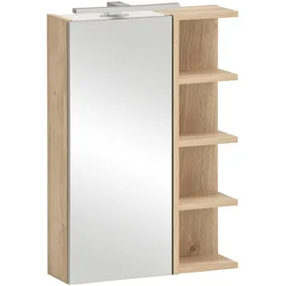 Tchibo - Spiegel »Mads 400« mit offenem Regal - 50x16x74,5cm - silber -