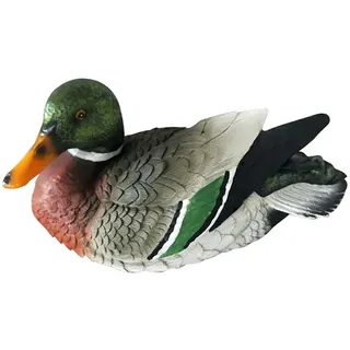 Dekofigur Entenküken, Resin Entenschmuck Garten Teich Dekor, Hoflandschaft Gartenstatue Ornament Garden Statue, Ente Skulptur für Teich Pool (Heroisch)