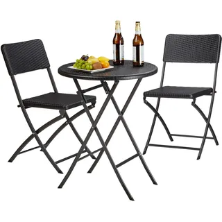 Gartenmöbel set witterungsbeständig Klappmöbel Set Balkonmöbel Set klappbar