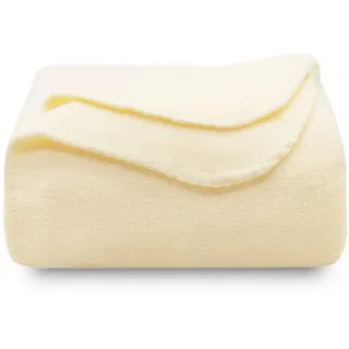 ZOLLNER Kuscheldecke 130 x 170 cm Creme