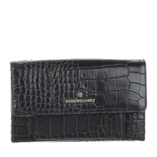 Bodenschatz Geldbörse Flap Wallet Damen schwarz