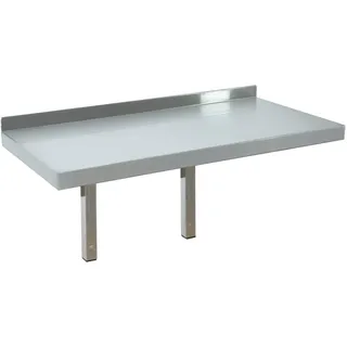 TAIMIKO Wandregal, Edelstahl, schwimmend, fest, Aufbewahrung, Küche, dekoratives Regal für Schlafzimmer, Wohnzimmer, Restaurant, Flur (60 x 30 cm)