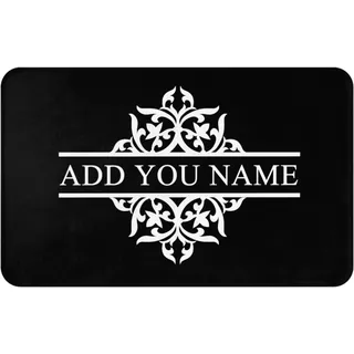 LZXSXZ Fußmatte Familie Personalisiert - Fußmatte Personalisiert - Personalisierte fussmatten haustür - Fußabtreter selbst gestalten - Geschenke zum Einzug
