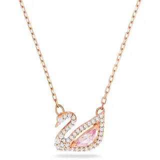 Swarovski Swan Halskette Rosa / Messing