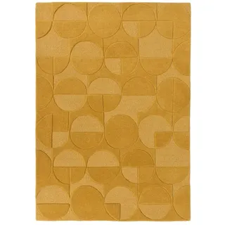 KADIMA DESIGN Deben Noah Wollteppich 160 x 230 cm Senfgelb