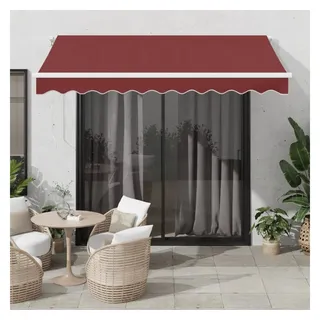 vidaXL Markise Manuell 300 x 250 cm rot