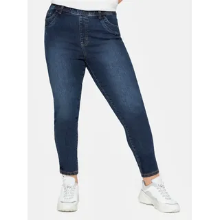 sheego Jeggings Normal Blau 50