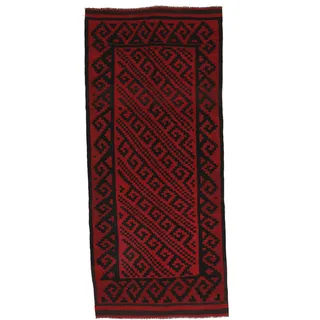 Afghan Vintage Kelim Teppich 170x382