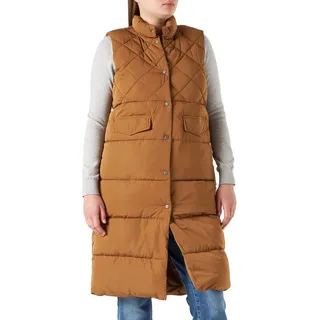ONLY Damen Onlstacy OTW Noos Quilted Waistcoat Weste, Toasted Coconut, S EU - S