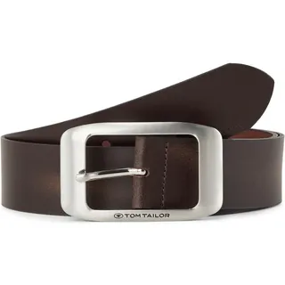 Tom Tailor Damengürtel Leder 4 cm breit braun 75