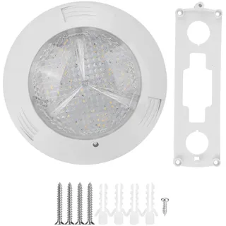 Led-poolbeleuchtung, Weiße Unterwasser-poolbeleuchtung, 160 Leds, 12 V Wechselstrom, 18 W, Ip68 Wasserdicht, 1,8 M Langes Kabel Zur Wandmontage