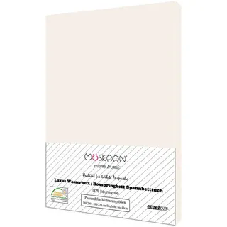 Müskaan Bettlaken Baumwolle-Jersey 180 x 200 - 200 x 220 cm beige