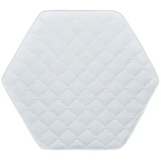 Laufgitter-Matratze 6-Eckige Laufgittermatratze, Baby-Delux, 7.00 cm hoch, Laufstallmatratze Matratze für Laufgitter 6-eckig weiß gesteppt 120cm weiß