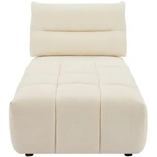Vente-Unique Recamiere, Beige, Textil, Uni, 1-Sitzer, 95x93x196 cm, Wohnzimmer, Sessel, Relaxliegen