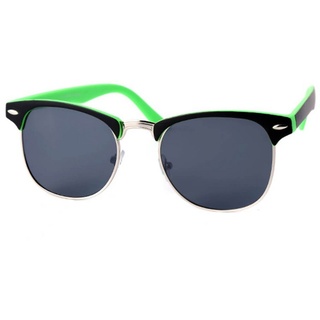 Goodman Design Retrosonnenbrille Damen und Herren Sonnenbrille Vintage Retro am 2-farbigen Rahmen angenehmer Tragekomfort mit UV Schutz grün
