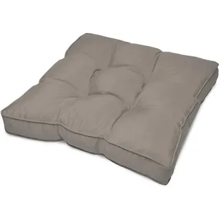 Beautissu Sitzkissen 70 x 70 x 10 cm hellgrau 1 St.