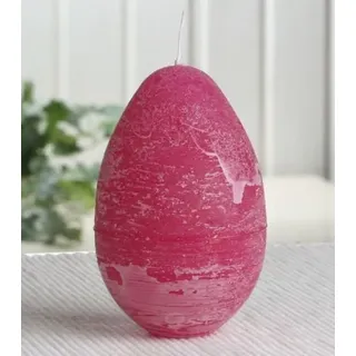 CandleCorner Rustik-Eikerze, durchgefärbt, mittel, ca. 9 x 6 cm, pink/Fuchsia