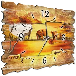 Bilder-Manufaktur Wanduhr 102,44  H3a-10244 Holz