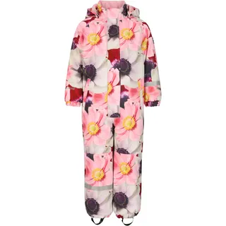 ZigZag Schneeoverall ZIGZAG "Tower", Kinder, Gr. 104, EURO-Größen, pink, weiß, 100% Polyester, lang, Overalls, mit wasser- und winddichter TPU-Membran