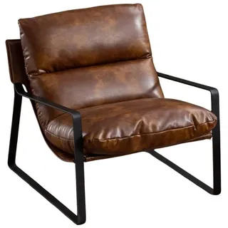 WAHSON OFFICE CHAIRS Ohrensessel mit Armlehnen Chenille 70 x 80 x 90 cm Beige