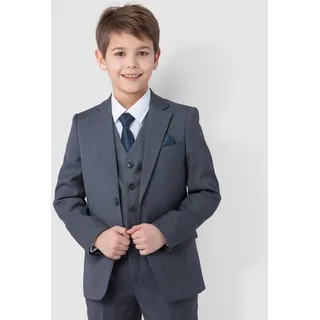 SANDER STELLAN Kinderanzug Luxuriöser Jungen Anzug Kommunionanzug 6-teilig, in Grau festlich, elegant grau 116