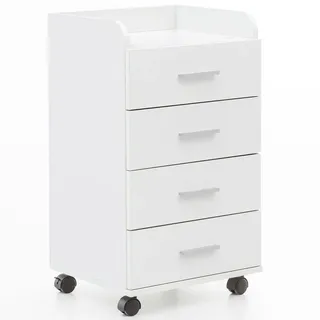 KADIMA DESIGN Rollcontainer 40 x 70,5 x 33 cm Weiß