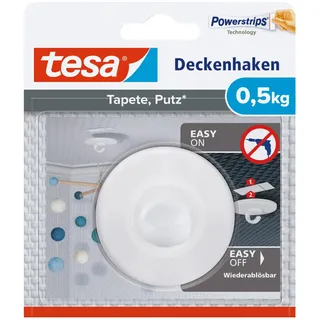 Tesa Deckenhaken für Tapeten & Putz max. 0,5 kg,