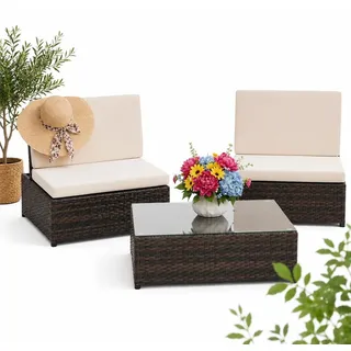 MuCoLa Lounge-Set braun 10001775