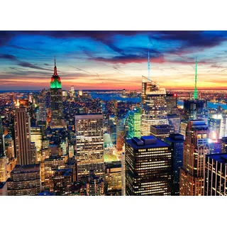 Papermoon Vlies- Fototapete Digitaldruck 350 x 260 cm, New York at Dusk