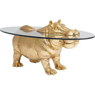 KARE DESIGN Couchtisch Hippo 86187 Glas Gold