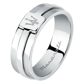 MASERATI Fingerring Maserati Herren-Herrenring Edelstahl silberfarben 63