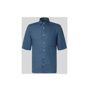 Marc O'Polo Kurzarmhemd Blau S